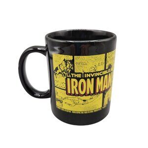Iron Man Marvel Comics Coffee Cup Mug Black and Yellow